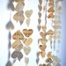 Romantic Vintage Hearts Garland, 8 feet long