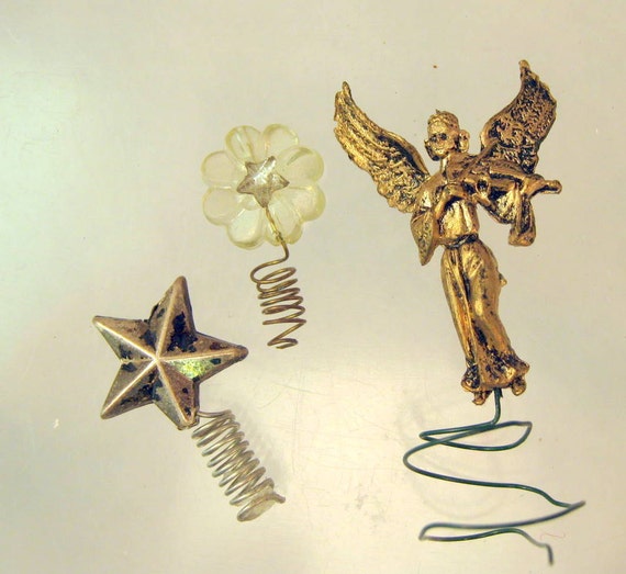 3 miniature dollhouse christmas tree topper ornaments 3 miniature dollhouse christmas tree topper ornaments