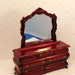 Dollhouse Dresser Chest w Mirror Miniature Furniture
