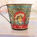 Antique Tin Litho Childs Cup Dutch Girl and Boy