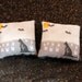 Black Cat Miniature Pillows Dollhouse Halloween Decor
