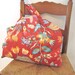 Womens Shoulder Bag...Red...Large Tote....Toy Bag....Eco Friendly Bags....Handmade by Sweetnola