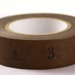 Big and Little numbers on Chocolate Brown Washi Paper Masking Tape-16.5 YARDS