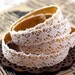 Handmade Peel & Stick 5/8 inch COTTON LACE Adhesive Fabric Deco Tape eyes wide open design -2 YARDS