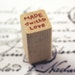 MADE WITH LOVE with tiny hearts Korean Kawaii Wood Peg Stamp