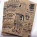 100 CREATING CHARM 6 X 9 Antique looking Vintage Newspaper Ad Print Kraft brown paper bags - Party Favor, Treat, Retail Bags