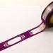 Classic Tags & Labels on PLUM PURPLE - Japanese Washi Paper Masking Tape-16.5 YARDS