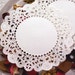 50 SMALL paper doilies - Fancy Swirls & Circles 4 inch round - for decorating, gift wrapping, food display, scrapbooking