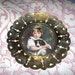 Vintage Brass Butterfly Framed Little Girl and her Dog - Made in England - Lovely