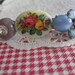 Chinz Flowers.vintage jewelry assemblage barrette
