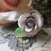 The Ivory Rose.vintage assemblage adjustable statement ring