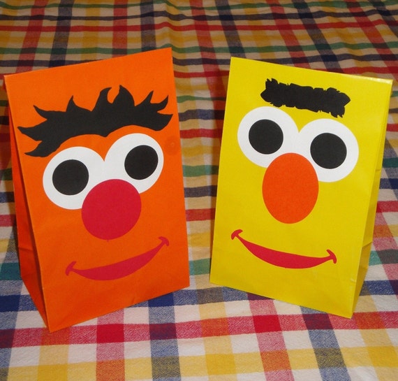 Bert and Ernie Birthday Party Treat Sacks Sesame by jettabees