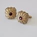 Vintage Ruby Red Glass Cufflinks