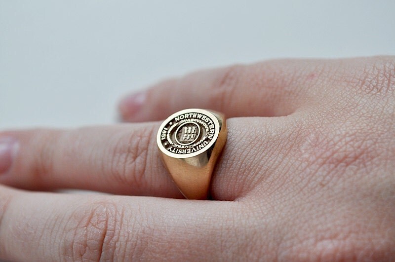 10K Gold Class Ring Northwestern University