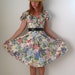 80s Does 40s Floral Dress