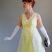 STOREWIDE SALE- 1960s Formal Dress. Lemon Yellow. Lace Fashion. Party Dress. Cocktail Dress. Mad Men . Pastel. Spring Dress. Size Medium