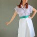 Sale - 1970s White Skirt. Mad Men Fashion. Office Fashion. Spring Fashion. Summer Fashion. Size Medium