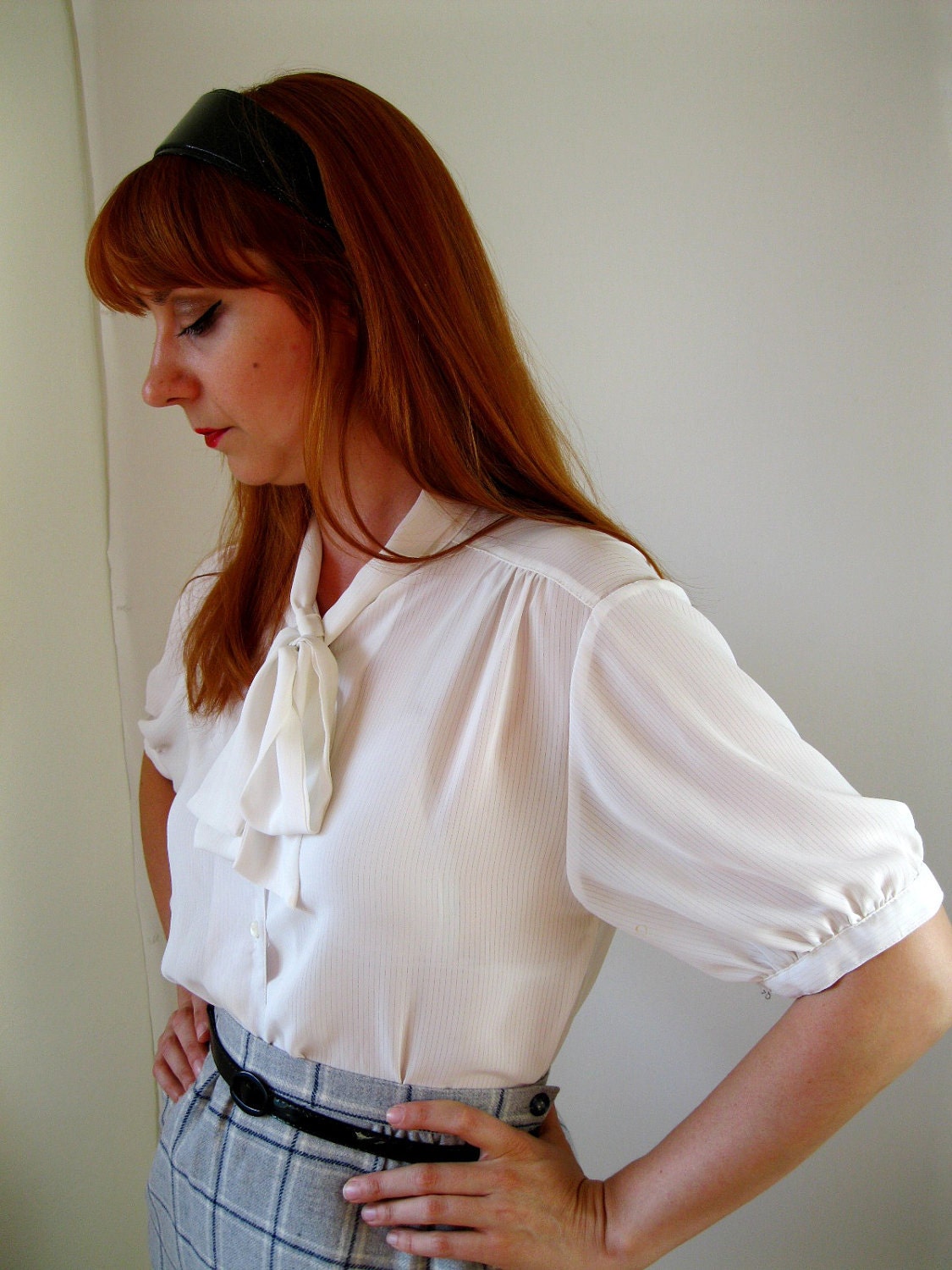 white blouse office