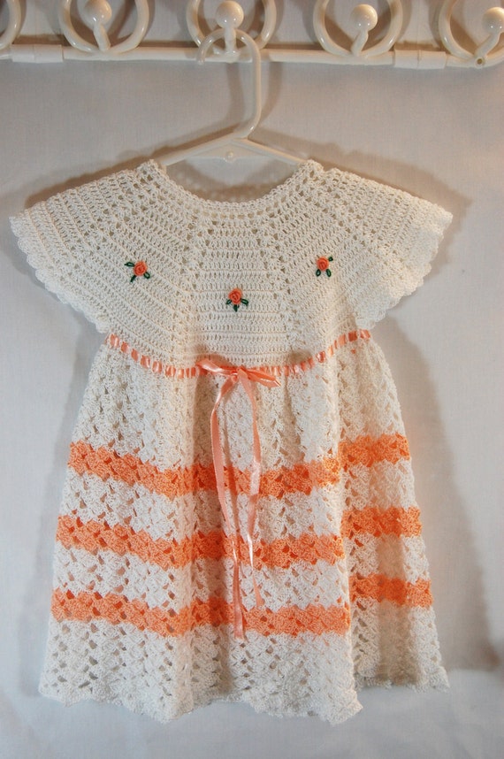 SALE Handmade Crochet Girl's Dress