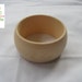 Three Small Size Unfinished Wood Chunky Bangles