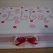 Personalized Musical Jewelry Box- polka dots.-Flower Girl , Birthday ,Communion , Christening, Newborn Gift