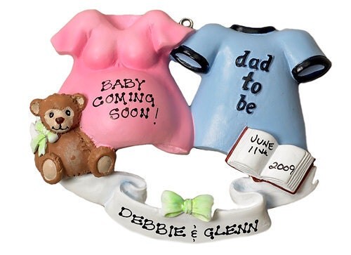 personalized christmas ornament expecting or pregnant parents personalized christmas ornament expecting or pregnant parents