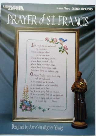 Prayer of St. Francis Cross Stitch Pattern by ThePatternShack