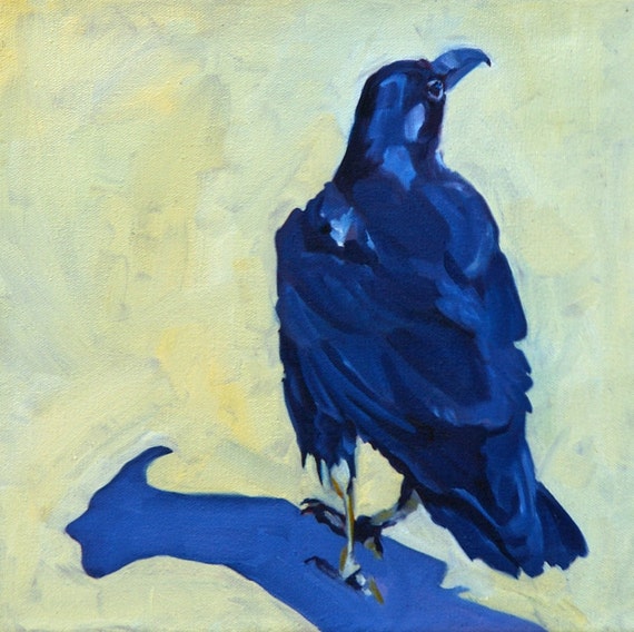 Black Raven Fine Art Painting