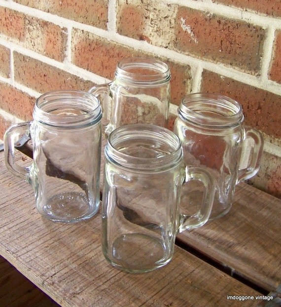 Blackburn's Jelly Jars with Handle Set of 4