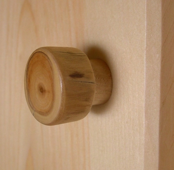 Log Cabin Knob Unique Rustic Wood Cabinet Knob for Farmhouse