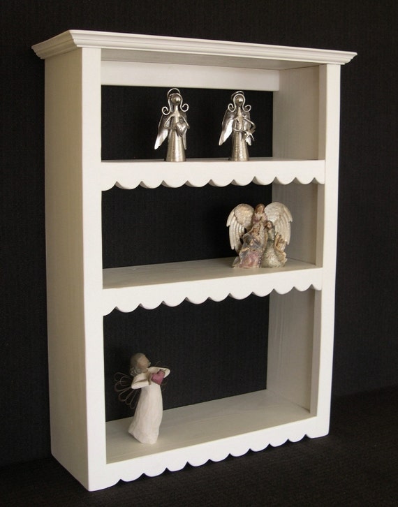 French Country Scallop Wall Shelf 24 Inch