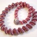 Purple and Red Necklace Beadwoven Cellini Spiral Berry Parfait