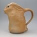 sculpted pitcher rabbit wood fired sculptural
