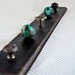 Handmade Teal and Brown Necklace Jewelry Organizer