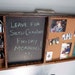 SALE - Antique Printers Drawer Message Bulletin Chalk Board