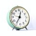 Vintage alarm clock Jantar from Soviet Union era green mint color clock green clock
