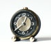 RARE vintage Russian mechanical alarm clock Slava from Soviet Union period Blind design