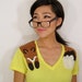 Wrapped Fox T-shirt in Lemon Yellow, size L