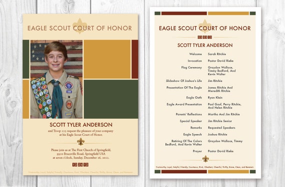 Eagle Scout Court Of Honor Invitations Template 5