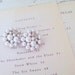 Vintage Bride Pearl Earrings Vintage Beaded Clip On Earrings Cluster Earrings Bridal Vintage Bridesmaid