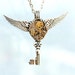 Winged Steampunk Key Necklace