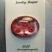 Magnet Brooch Glass Dichroic Pink Cabochon