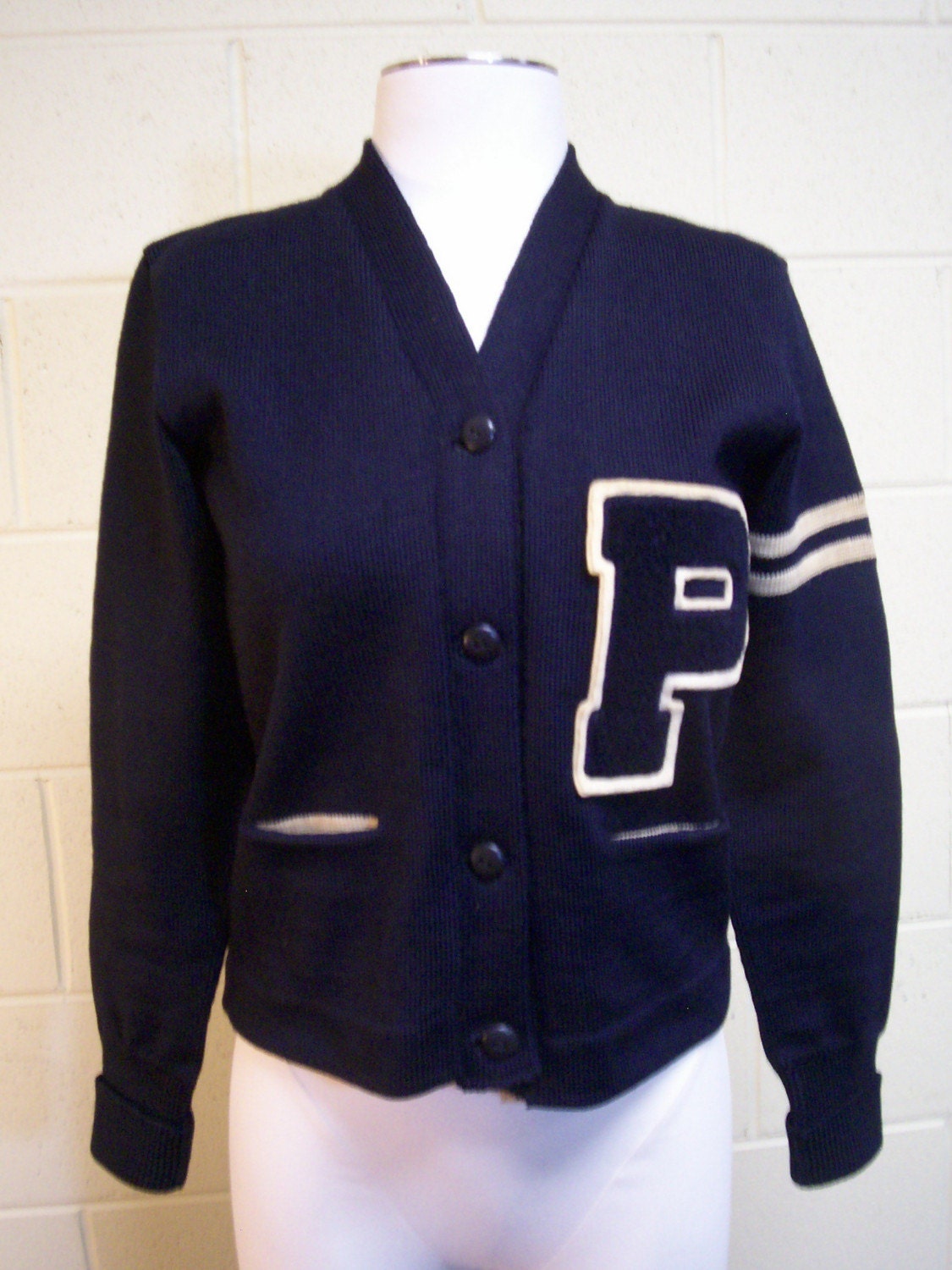 Vintage 1930's Letterman Sweater by Karmagain on Etsy