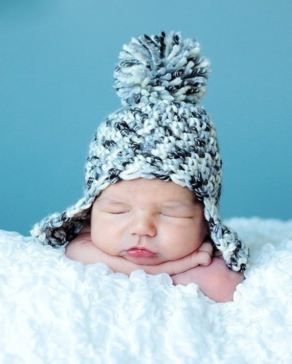 Crochet Pattern- Snow Baby Hat Instant Download