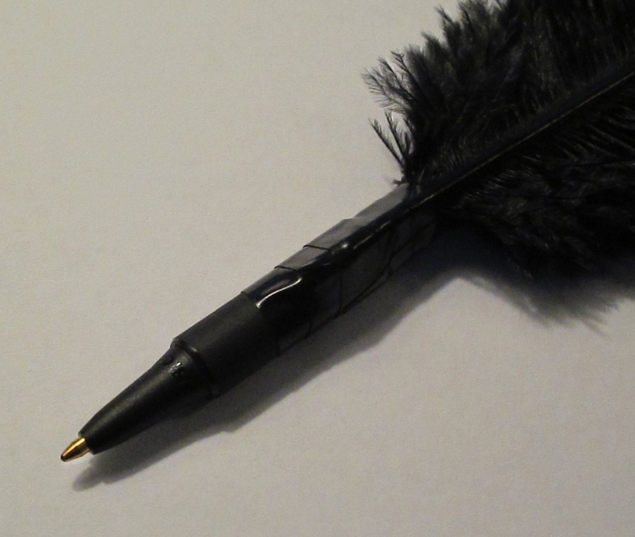 Harry Potter Quill Feather Pen Black Ostrich Feather