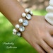 Reserved Listing for Leah, Bridesmaid Bracelets, Crystal & Swarovski Pearl Bracelets
