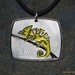 Pewter Chameleon Pendant Necklace