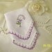 Crochet and Embroidered Upcycled Vintage Handkerchief