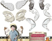 Wings Digital Scrapbook Embellishments - Clip Art for ATC, Collage & Scrapbooking (Valentine) Il_170x135