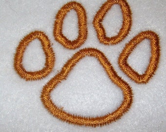 Instant Download Tiger Paw Print Embroidery Machine Applique Design-576